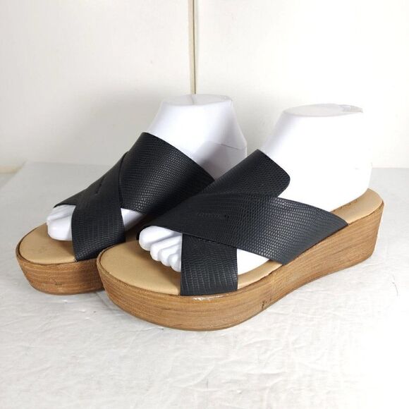 Coconuts By Matisse Women's Study US 8M Black Wedge Slide Sandals Shoes - Picture 1 of 14